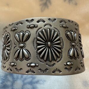 Johnny Was Silver Floral River Rancho Concho Bracelet!!